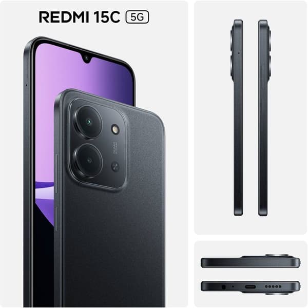 XIAOMI - Redmi Note 15C 5G - 4 / 256 GB - Svart