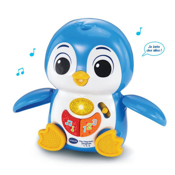 VTECH BABY - FLIP FLAP MIN PINGVIN 1, 2, 3 - Blå