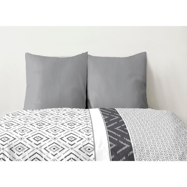 Set med 2 örngott - HOME LINGE PASSION - 50 x 70 cm - Ljusgrå