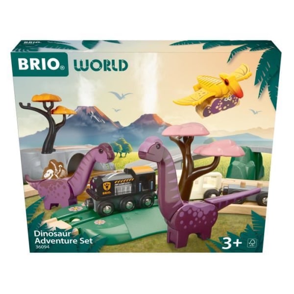 BRIO Dinosaur Adventure Circuit-7312350360943-Från 3 år gammal