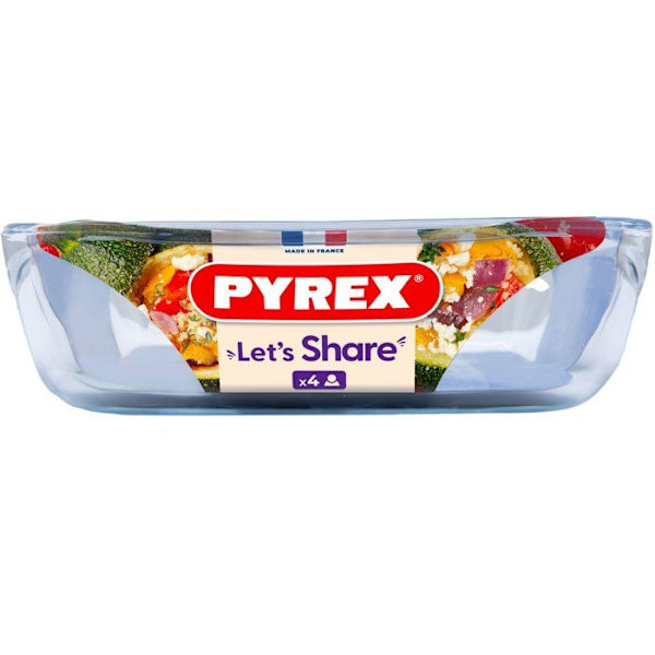 Fyrkantig ugnsform - PYREX - Let's Share - 29 x 23 cm - Glas