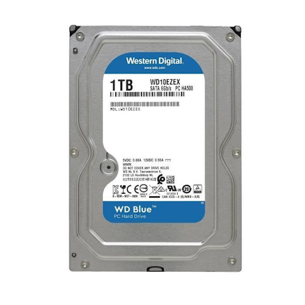 WD Blue  - Intern hårddisk - 1 TB - 7 200 rpm - 3,5 (WD10EZEX)