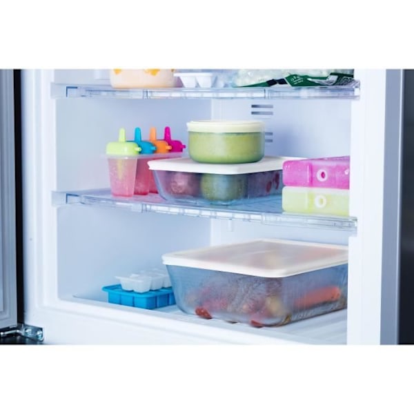 PYREX - 243P000 / 7046 - Rektangulär maträtt med lock - 25cm * 19 cm - Pyrex Cook & Freeze