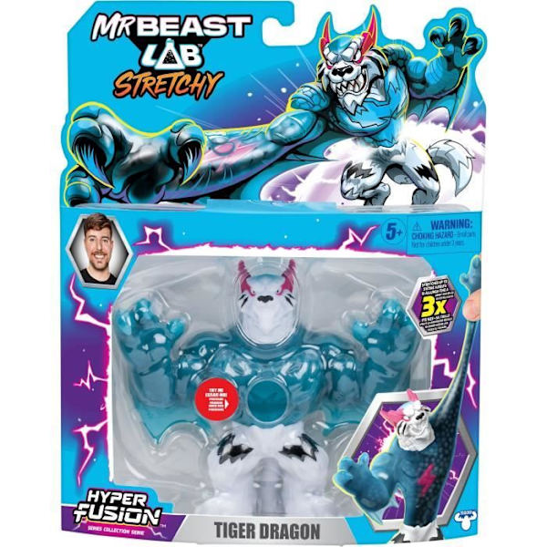 Elastisk figur - MRBEAST LAB - Goo Jit Zu - Tigerdrake - 11 cm