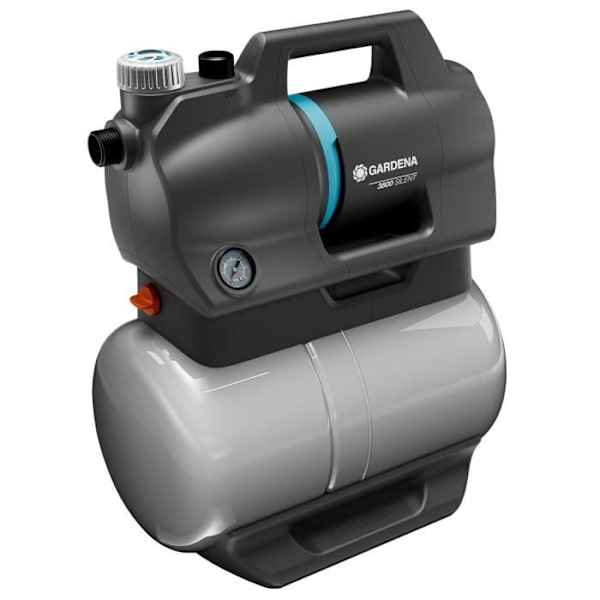 Boosterenhet - GARDENA - 3800 Tyst - Effekt 600 W - Maxflöde 3800 l/h
