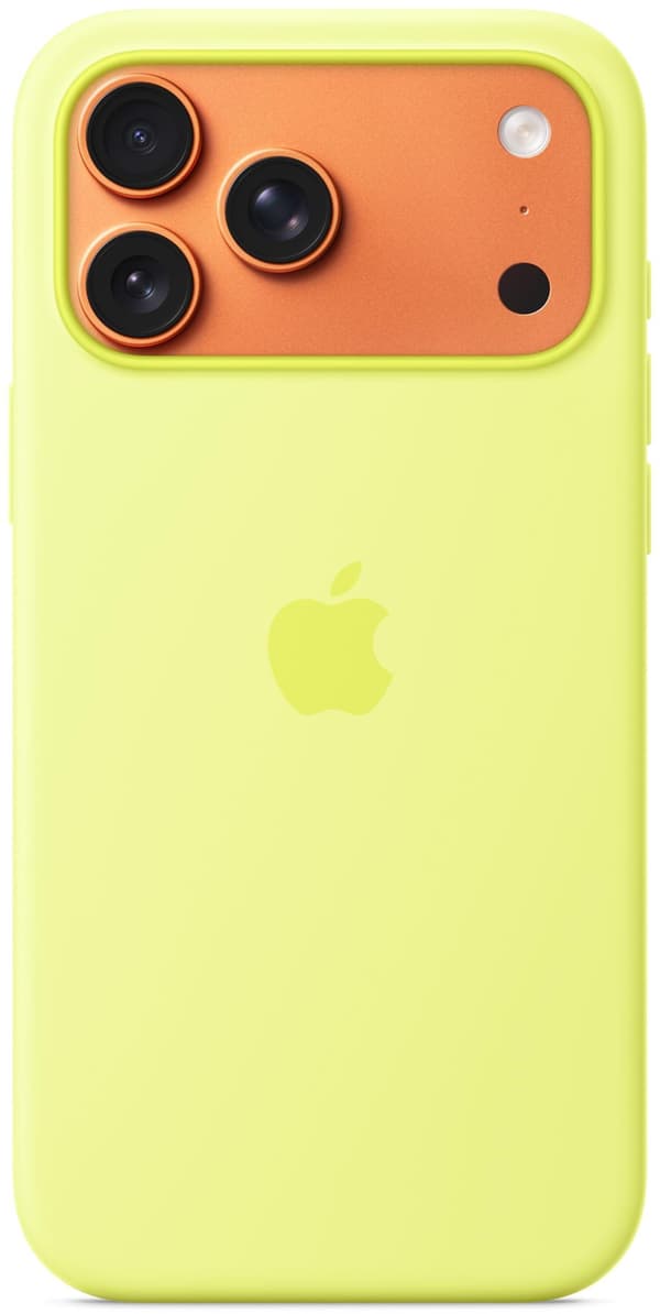 APPLE iPhone 17 Pro Max - Silikonskal med MagSafe - Neongul