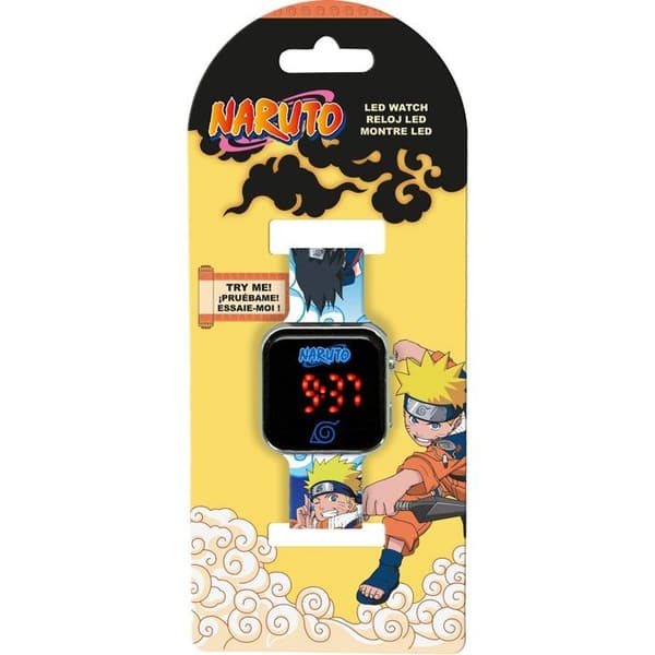 LED-klocka - BARNKVALITET - Naruto - Från 4 år