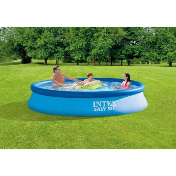 Intex poolkit enkelt set självbärande rund (ø)3,66 x (h)0,76m