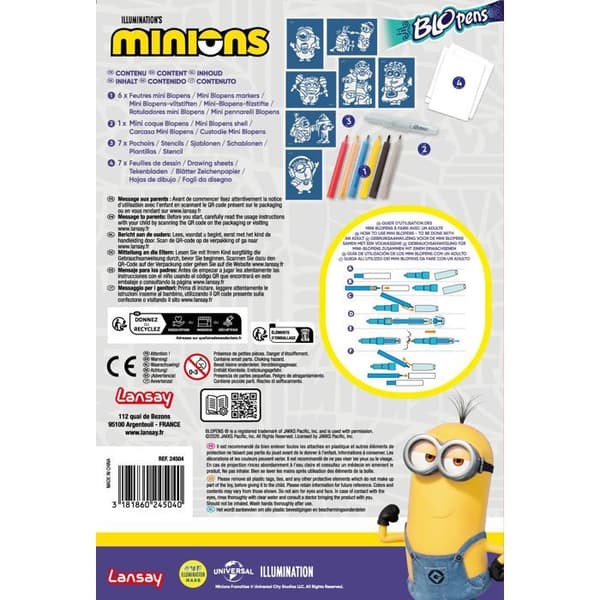 Blopens - LANSAY - Minions - Från 5 år