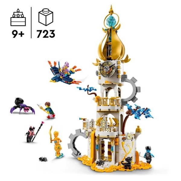 LEGO 71477 DREAMZzz Sandmannens torn, slottsleksak med spindel och fågel, med häxfigurer