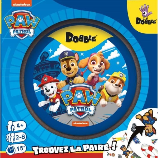 Dobble: Pat Patrouille|Zygomatic - Brädspel - 5 minispel - från 6 år