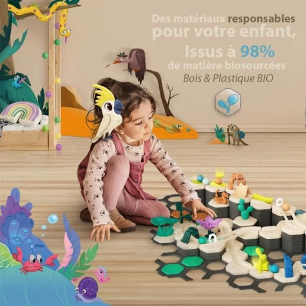 Gravitrax Junior - Startset XXL My Planet 184 delar - Marmorkrets - Kreativt byggspel - Ålder 3 - Ravensburger