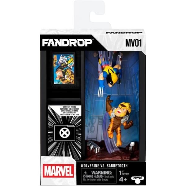 Figur - FANDROP x STAR WARS - Wolverine vs Sabretooth - Display med kultscen + miniaffisch - 18 cm