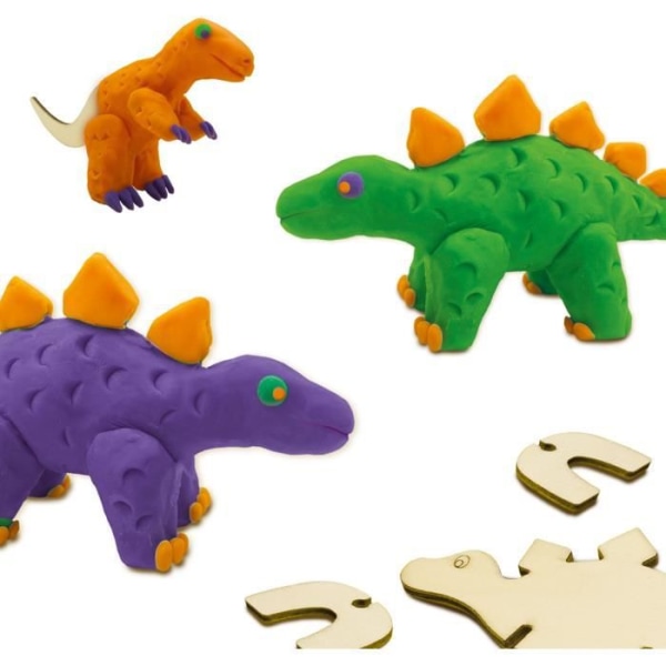 Modelleringspasta - Trä dinosaurier skelett