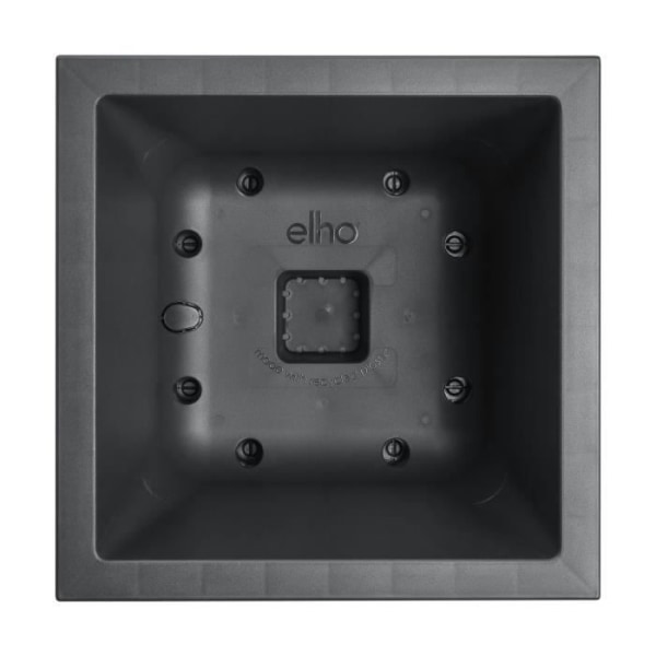 Elho Vivo Next Square 30 Blomlåda - Svart - Ø 30 x H 29 cm - inomhusutomhus - 100% återvunnen