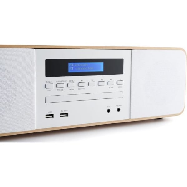 Thomson MIC201IBT Micro HiFi-system - Bluetooth - Radio - CD - MP3 - USB - Vit + Induktion