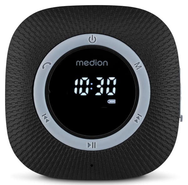Duschradio - MEDION - FM - Bluetooth - IPX6 - Sugkoppsfäste - Svart