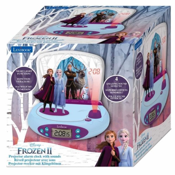 LEXIBOOK Frozen 2 - Projektor väckarklocka med ljud - RP510FZ