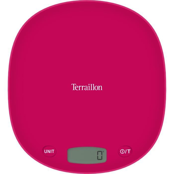 Elektronisk köksvåg - TERRAILLON - Macaron One Cherry - Kapacitet 3 kg - Gradering 1 g - Vätskeomvandling