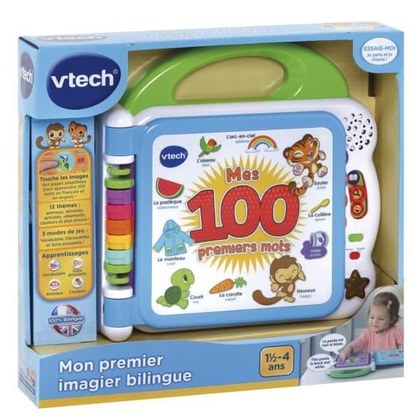VTECH BABY - Min första tvåspråkiga bildbok - Interaktiv bok