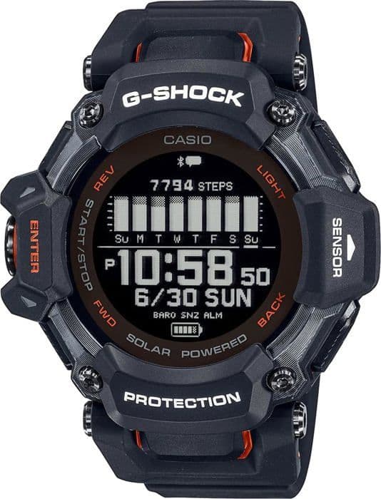 Klocka - CASIO - G-Shock Sport - GBD-H2000-1AER - Svart och orange