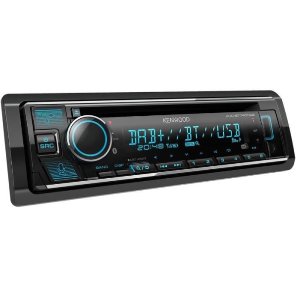 CD bilradio - USB - Bluetooth - iPhone - DAB+ - Variabel belysning - JVC