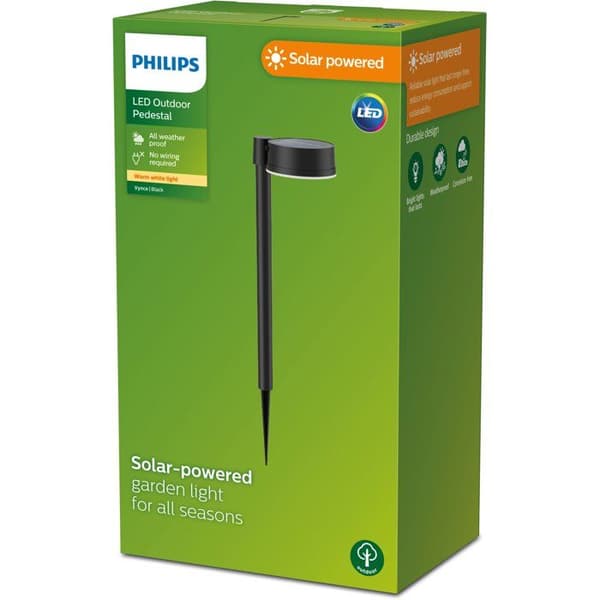 Utomhuspollare - PHILIPS - Vynce - Rundstiftsmontering - Svart