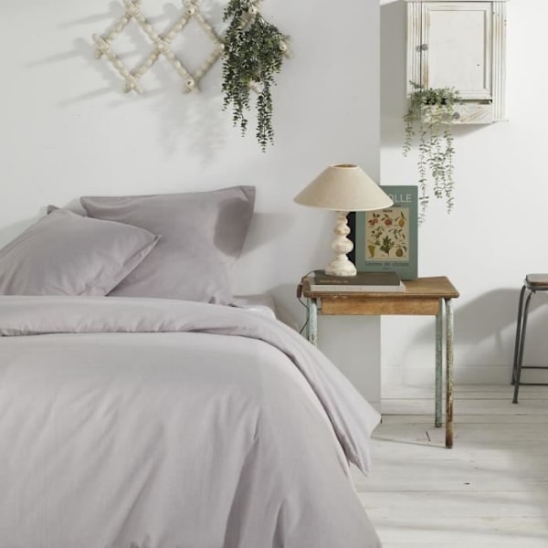 Påslakan - TODAY - CHARME - Chambray - Ljusgrå Constance - 240 x 220 cm