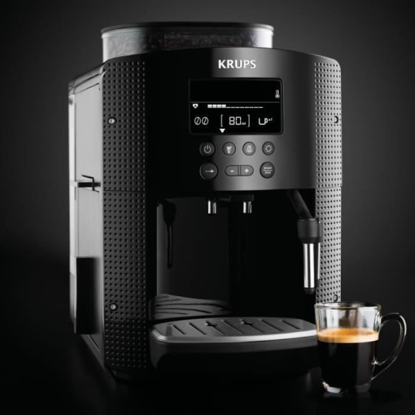 KRUPS YY8135FD Automatisk espressomaskin med kvarn - Svart