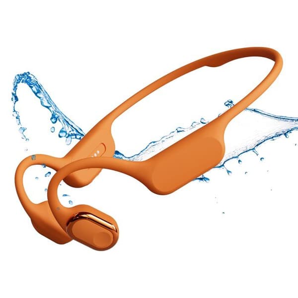 Trådlösa benledningshörlurar - D-JIX - TRITON 600 - Bluetooth + MP3 - 32 GB - 2 timmar och 15 minuters batteritid - Orange