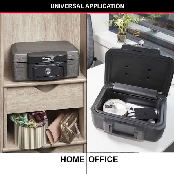 MASTER LOCK Säkerhetsfodral / Safe - Brandsäker och vattentät - Format S - 4,9L
