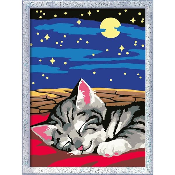 Ravensburger  CreArt Kids 18x24cm  Måla efter siffror  Drömkatt  Måla efter siffror-kit  Från 7 år  12023227