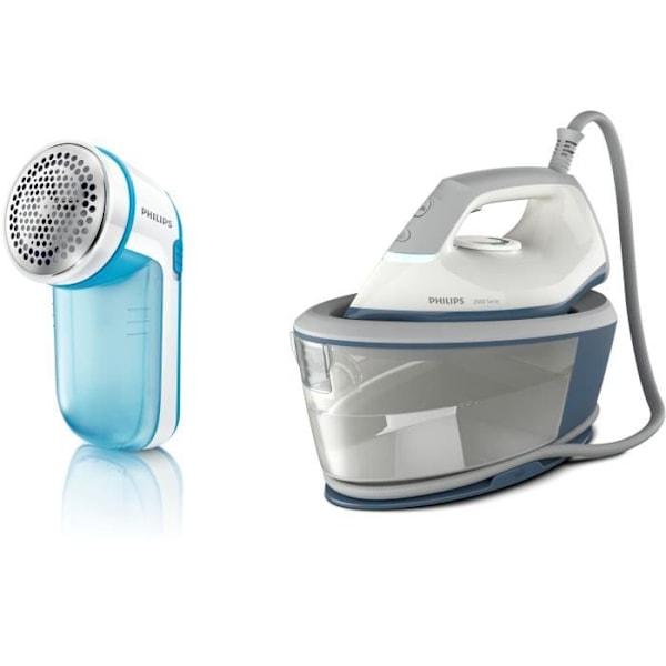 Steam Generator + Plush Shave - PHILIPS BXA0019/00 - Kompakt - 6 bar - Pressningseffekt 300g/min - Kontinuerligt ångflöde 110g/min