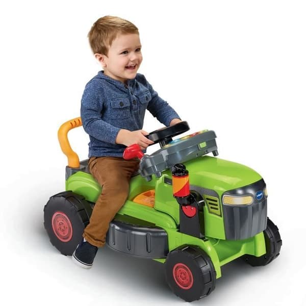 VTECH BABY - SUPERTRAKTOR MAGI GRÄSSKLIPPARE Evolutionär 3 i 1 - GRÖN - Flerfärgad