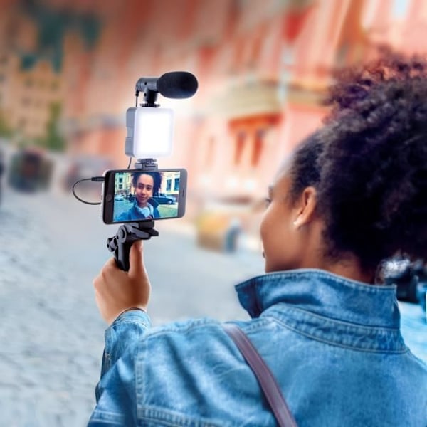 Vlogging Kit - Studio Creator - Podcast & Vlogging Kit With Light and Microphone - INF 033 - Canal Toys