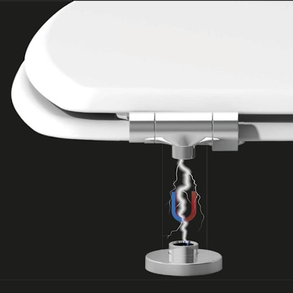 Toalettsits - GELCO DESIGN - Magnetisk mjukstängning - Vit