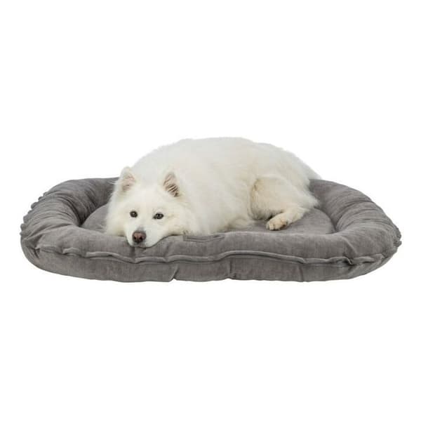 Hundkudde - TRIXIE - Vital LENNOX - Chenilletyg - Oval - 70 x 55 cm - Grå