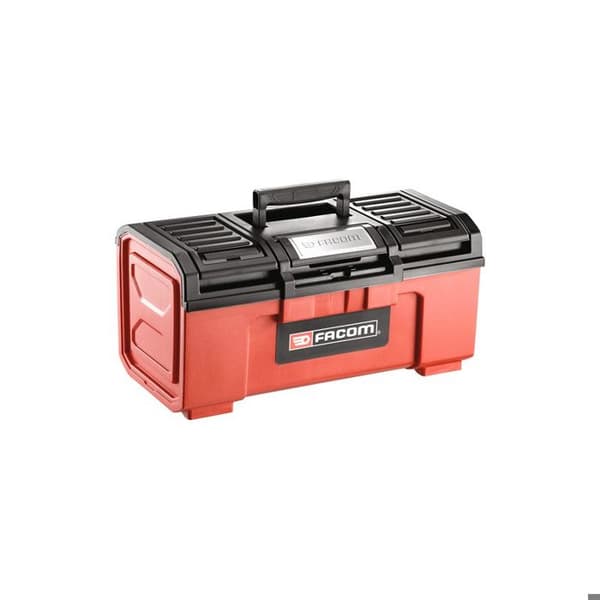 FACOM 19 '' PLASTIC TOOLBOX 2 förvaringsfack. Låsning med hänglås Mått 486 x 266 x 236 m