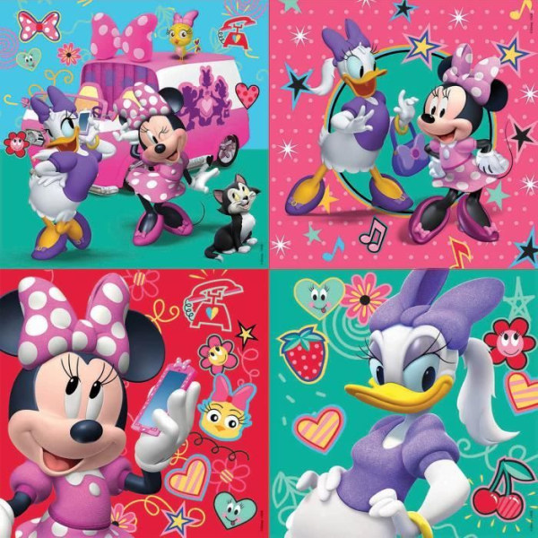 MINNIE Minnie & The Happy Helpers Progressive Puzzles Case (12-16-20-25)