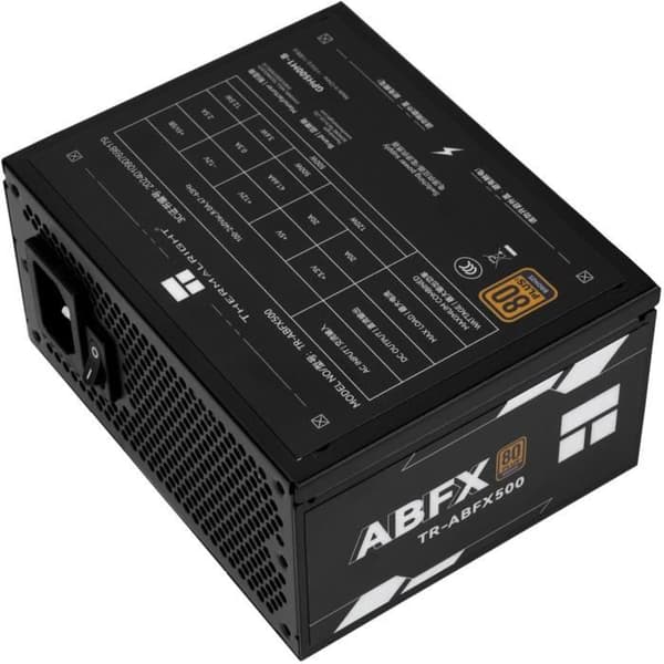 Icke-modulär PC-strömförsörjning - THERMALRIGHT ABFX 500 - 80+ Brons - Svart