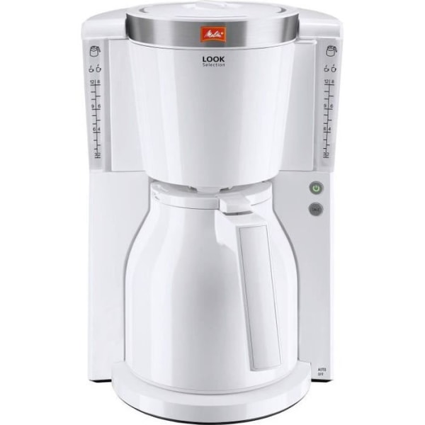 MELITTA 1011-11 Cafetiere Look IV Therm Selection 1011-11 Vitt / borstat stål