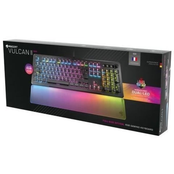 Optiskt och mekaniskt speltangentbord - ROCCAT - ROC-12-004 Vulcan II Max - Linjär - RGB-belysning - Svart