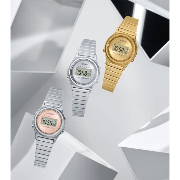 Klocka - CASIO - LA700WE - Unisex - Rosa - Kvarts - Digital
