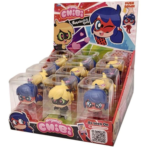 Chibi Överraskningsfigur - BANDAI - Miraculous - Slumpmässig Modell