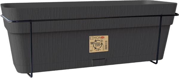 STEFANPLAST Balkong ETHICA - 9 L - 50x18 x h17 cm - Senapsgrå