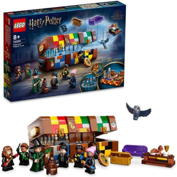LEGO 76399 Harry Potter Hogwarts magiska stam, presentidé, 5 minifigurer från filmernas universum