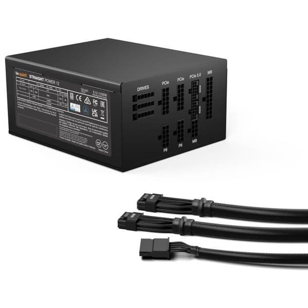 PC-nätaggregat - BE QUIET! - Straight Power 12 Platinum - 1200 W - 80 PLUS Platinum - Modulär