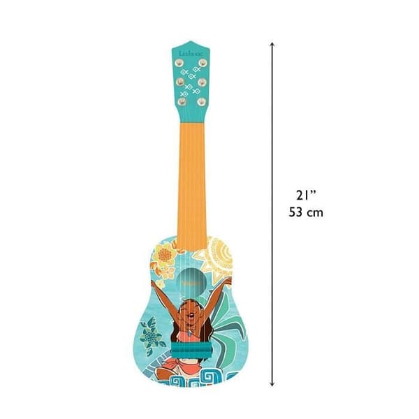 LEXIBOOK - VAIANA - Akustisk gitarr för barn - Höjd 53 cm