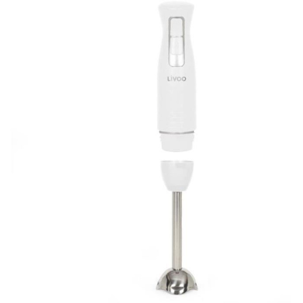 Stavmixer med skål - LIVOO - DOP245W - 400 W - 2 hastigheter - Vit