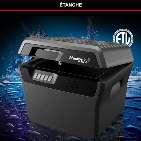 MASTER LOCK Säkerhetsfodral / Safe - Brandsäker och vattentät - Elektronisk kostym - 18,5L